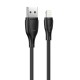 Кабель HOCO X61 Ultimate silicone charging data cable for iP Black (6931474747808)