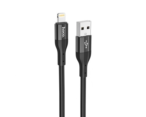 Кабель HOCO X72 Creator silicone charging data cable for iP Black (6931474761750)