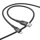 Кабель HOCO X72 Creator silicone charging data cable for iP Black (6931474761750)