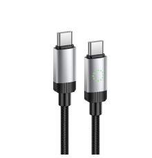 Кабель HOCO X117 Star 60W charging data cable C to C Black (6942007652582)