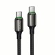 Кабель HOCO X127 Exceed 60W charging data cable C to C Black (6942007675611)