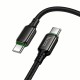 Кабель HOCO X127 Exceed 60W charging data cable C to C Black (6942007675611)