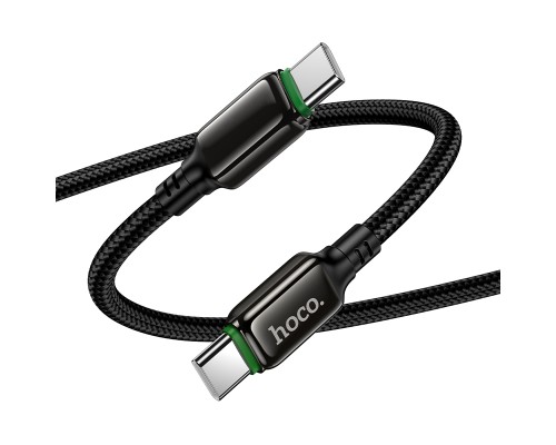 Кабель HOCO X127 Exceed 60W charging data cable C to C Black (6942007675611)