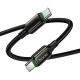 Кабель HOCO X127 Exceed 60W charging data cable C to C Black (6942007675611)