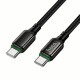 Кабель HOCO X127 Exceed 60W charging data cable C to C Black (6942007675611)