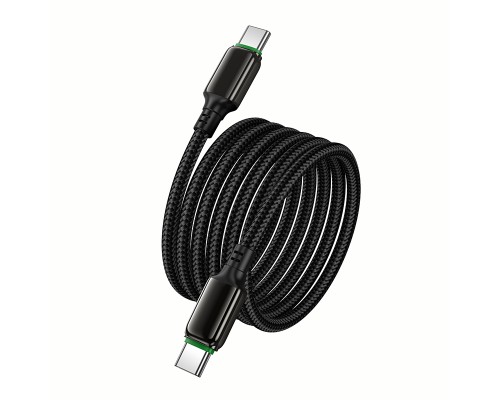 Кабель HOCO X127 Exceed 60W charging data cable C to C Black (6942007675611)