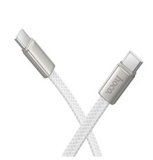 Кабель HOCO X125 Exceso 60W charging data cable C to C White (6942007671699)
