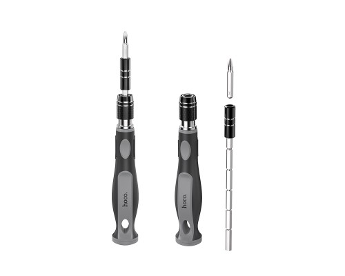 Набір викруток HOCO UT10 32-in-1 screwdriver set gray and black (6942007674614)