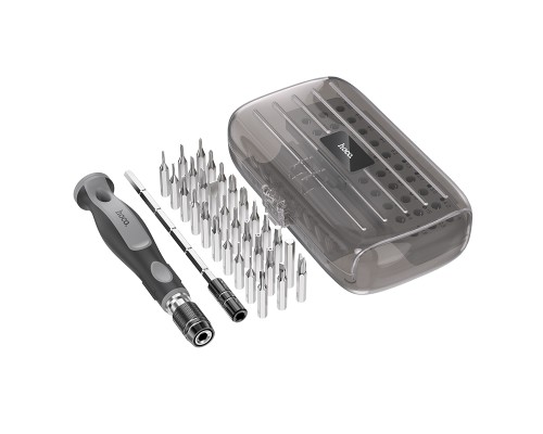 Набір викруток HOCO UT10 32-in-1 screwdriver set gray and black (6942007674614)