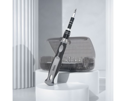 Набір викруток HOCO UT10 32-in-1 screwdriver set gray and black (6942007674614)