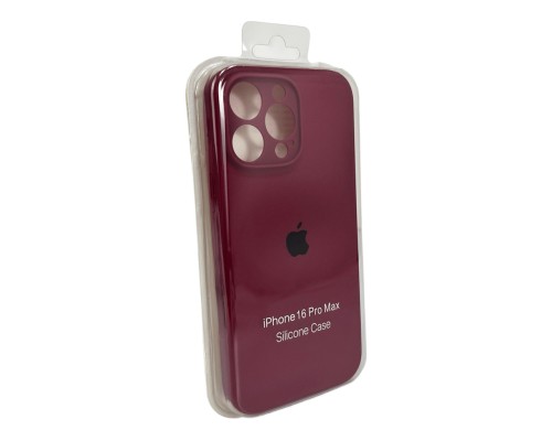 Чохол для смартфона Silicone Full Case AA Camera Protect for Apple iPhone 16 Pro 47,Plum (FullAAi16P-47)