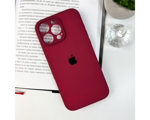 Чохол для смартфона Silicone Full Case AA Camera Protect for Apple iPhone 16 Pro 47,Plum (FullAAi16P-47)