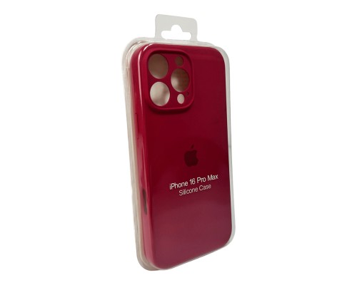 Чохол для смартфона Silicone Full Case AA Camera Protect for Apple iPhone 16 Pro 35,Maroon (FullAAi16P-35)