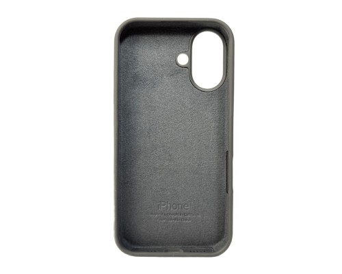 Чохол для смартфона Silicone Full Case AA Open Cam for Apple iPhone 16 12,Dark Grey (FullOpenAAi16-12)