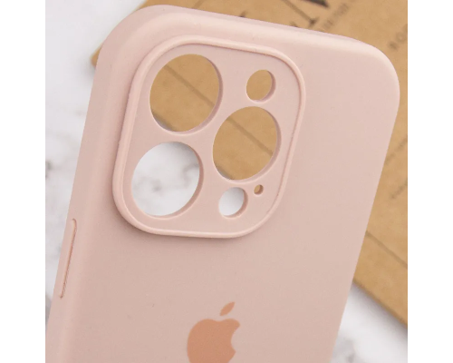 Чохол для смартфона Silicone Full Case AA Camera Protect for Apple iPhone 14 Pro Max 15,Pink Sand (FullAAi14PM-15)