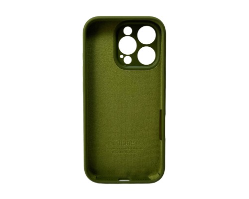 Чохол для смартфона Silicone Full Case AA Camera Protect for Apple iPhone 16 Pro 29,Army Green (FullAAi16P-29)