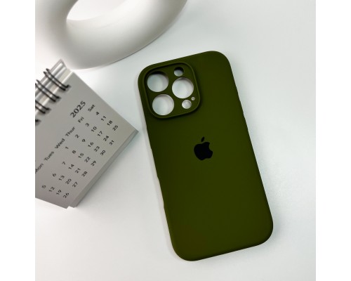 Чохол для смартфона Silicone Full Case AA Camera Protect for Apple iPhone 16 Pro 29,Army Green (FullAAi16P-29)