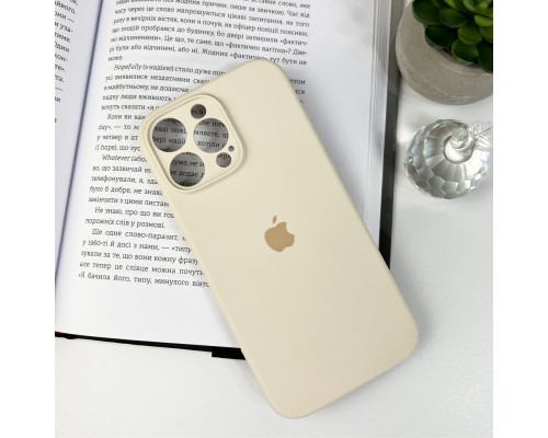 Чохол для смартфона Silicone Full Case AA Camera Protect for Apple iPhone 16 Pro 9,Antique White (FullAAi16P-9)