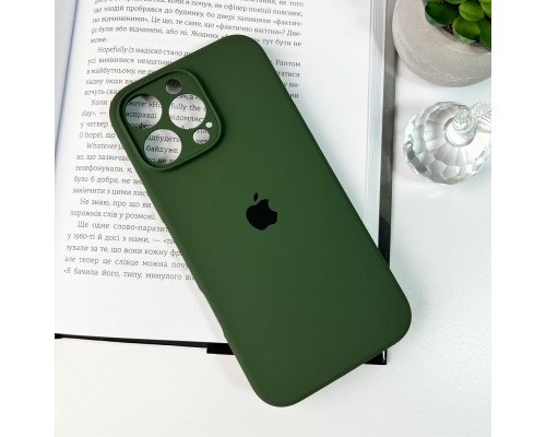 Чохол для смартфона Silicone Full Case AA Camera Protect for Apple iPhone 16 Pro 40,Atrovirens (FullAAi16P-40)