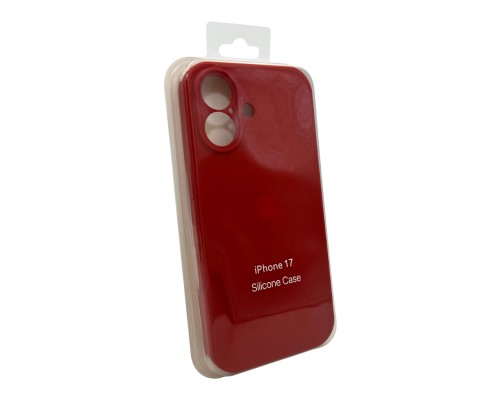 Чохол для смартфона Silicone Full Case AA Camera Protect for Apple iPhone 17 20,China Red (FullAAi17-20)