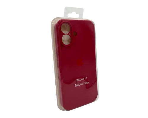 Чохол для смартфона Silicone Full Case AA Camera Protect for Apple iPhone 17 21,Rose Red (FullAAi17-21)
