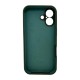 Чохол для смартфона Silicone Full Case AA Camera Protect for Apple iPhone 17 31,Dark Green (FullAAi17-31)