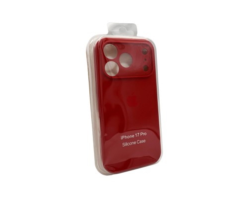 Чохол для смартфона Silicone Full Case AA Camera Protect for Apple iPhone 17 Pro 20,China Red (FullAAi17P-20)