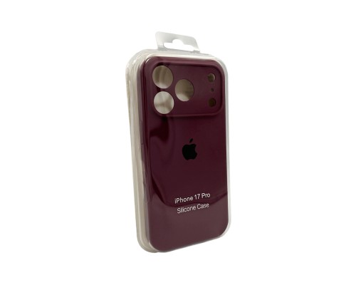 Чохол для смартфона Silicone Full Case AA Camera Protect for Apple iPhone 17 Pro 35,Maroon (FullAAi17P-35)