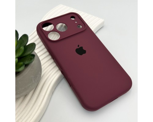 Чохол для смартфона Silicone Full Case AA Camera Protect for Apple iPhone 17 Pro 35,Maroon (FullAAi17P-35)