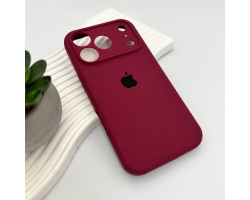 Чохол для смартфона Silicone Full Case AA Camera Protect for Apple iPhone 17 Pro 47,Plum (FullAAi17P-47)