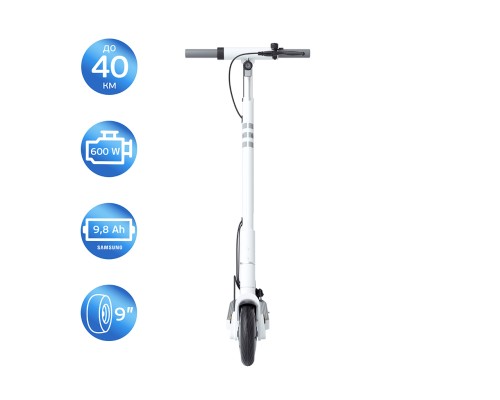 Електросамокат OKAI ES20-NEON White 9", 300(600)W, 9.8Ah, 40km, 25km\h, 20%, NFC, App, 16kg (ES20-W)