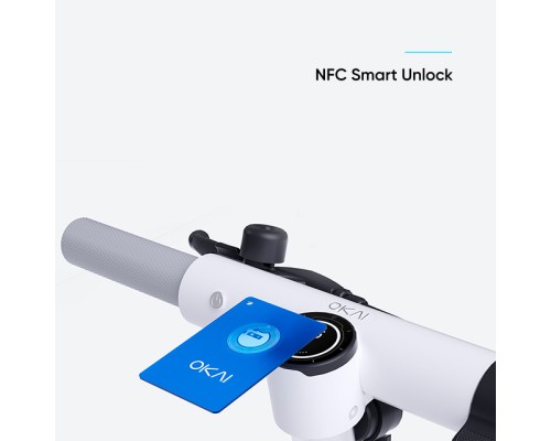 Електросамокат OKAI ES20-NEON White 9", 300(600)W, 9.8Ah, 40km, 25km\h, 20%, NFC, App, 16kg (ES20-W)