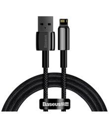 Кабель Baseus Tungsten Gold Fast Charging Data Cable USB to iP 2.4A 1m Black (CALWJ-01)