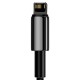 Кабель Baseus Tungsten Gold Fast Charging Data Cable USB to iP 2.4A 1m Black (CALWJ-01)