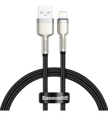 Кабель Baseus Cafule Series Metal Data Cable USB to IP 2.4A 0.25m Black (CALJK-01)