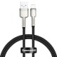 Кабель Baseus Cafule Series Metal Data Cable USB to IP 2.4A 0.25m Black (CALJK-01)