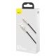 Кабель Baseus Cafule Series Metal Data Cable USB to IP 2.4A 0.25m Black (CALJK-01)
