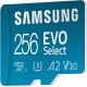 Карта пам'яті microSDXC (UHS-І U3) Samsung EVO Select 256Gb class 10 A2 V30 (R130MB/s, W30MB/s) (adapter SD) (MB-ME256KA/EU)