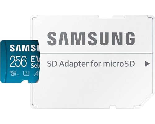 Карта пам'яті microSDXC (UHS-І U3) Samsung EVO Select 256Gb class 10 A2 V30 (R130MB/s, W30MB/s) (adapter SD) (MB-ME256KA/EU)