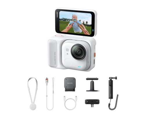 Екшн-камера Insta360 GO Ultra Creator Bundle (Arctic White) (6977644765234)