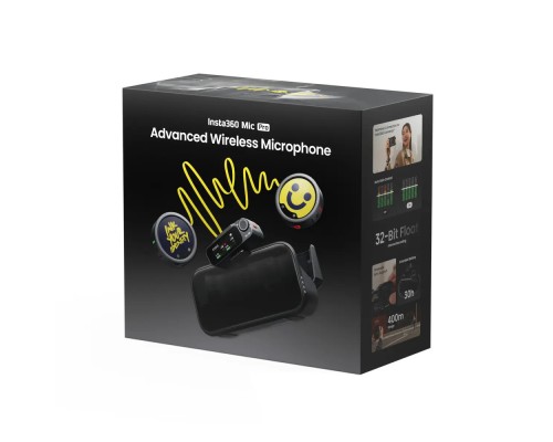 Мікрофонна радіосистема Insta360 Mic Pro (2TX+1RX) (6942590200771)