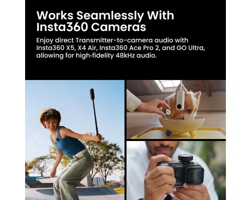 Мікрофонна радіосистема Insta360 Mic Pro (2TX+1RX) (6942590200771)