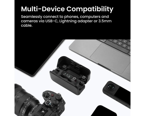 Мікрофонна радіосистема Insta360 Mic Pro (2TX+1RX) (6942590200771)