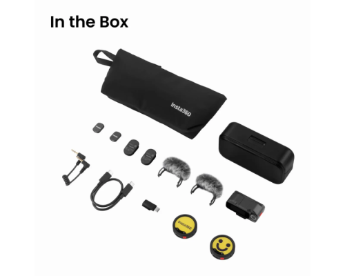 Мікрофонна радіосистема Insta360 Mic Pro (2TX+1RX) (6942590200771)
