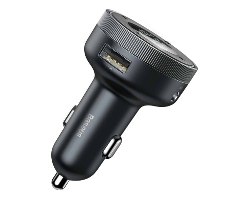 АЗП з FM-модулятором Baseus Enjoy Car Wireless MP3 Charger (Wireless 5.0+5V/3.4A) Black (CCLH-01)