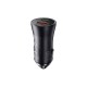 Автомобільний зарядний пристрій Baseus Golden Contactor Max Dual Fast Charger Car Charger U+C 60W Dark Gray (CGJM000113)