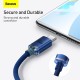 Кабель Baseus Crystal Shine Series Fast Charging Data Cable USB to Type-C 100W 2m Blue (CAJY000503)