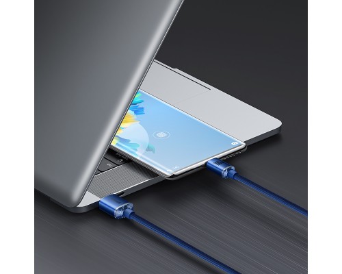 Кабель Baseus Crystal Shine Series Fast Charging Data Cable USB to Type-C 100W 2m Blue (CAJY000503)