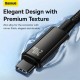 Кабель Baseus Tungsten Gold Fast Charging Data Cable Type-C to Type-C 240W 1m Black (CAWJ040001)