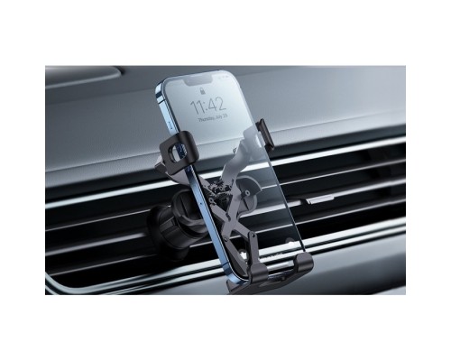 Автотримач для телефона Baseus Stable Gravitational Car Mount Lite (Air Outlet Version) black (SUWX010001)